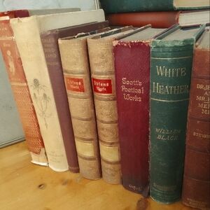 Large bundle of antique books